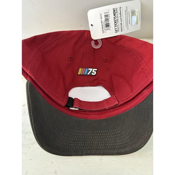 OFFICIAL NASCAR 75th Anniversary Metal Plate Adjustable Hat NEW - Picture 3 of 5